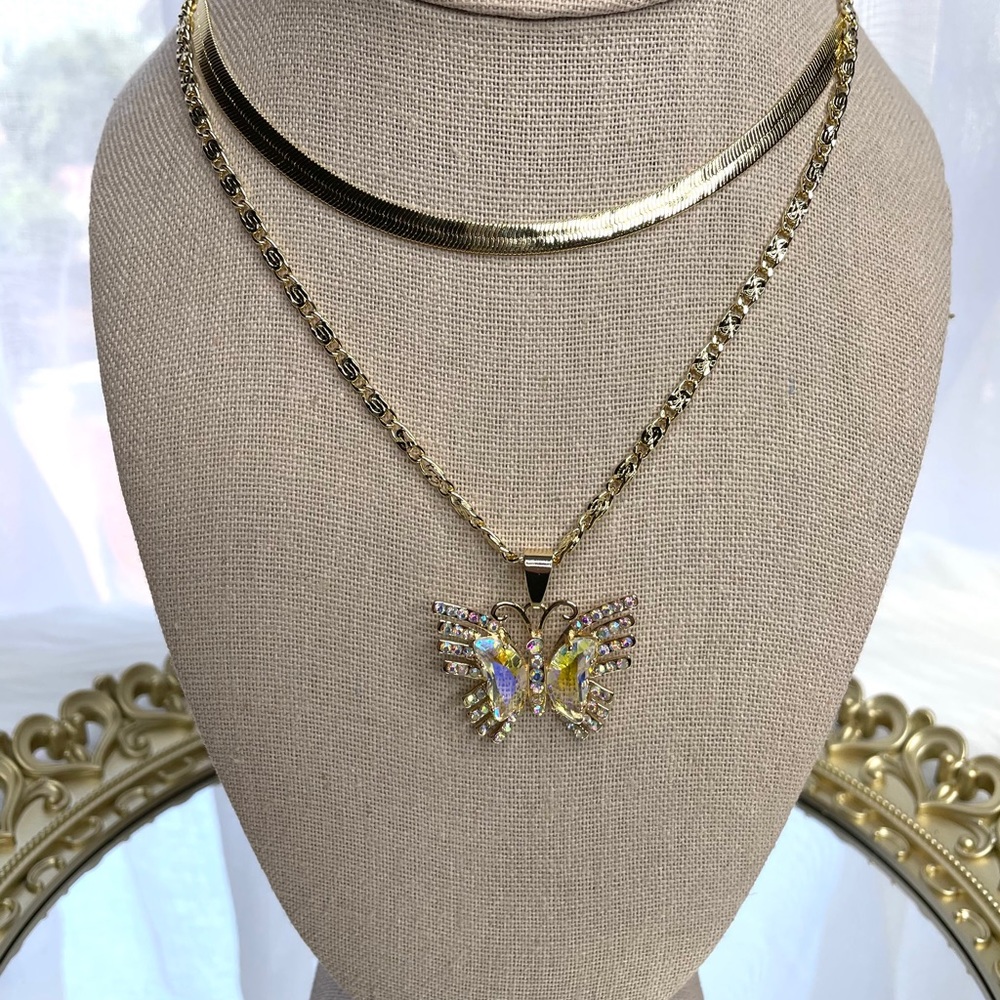 ✨Butterfly Layered Necklace